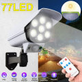 Outdoor Solar Motion Sensor Security LED Induction Wall Light Simulation Camera Light For Garden Driveway